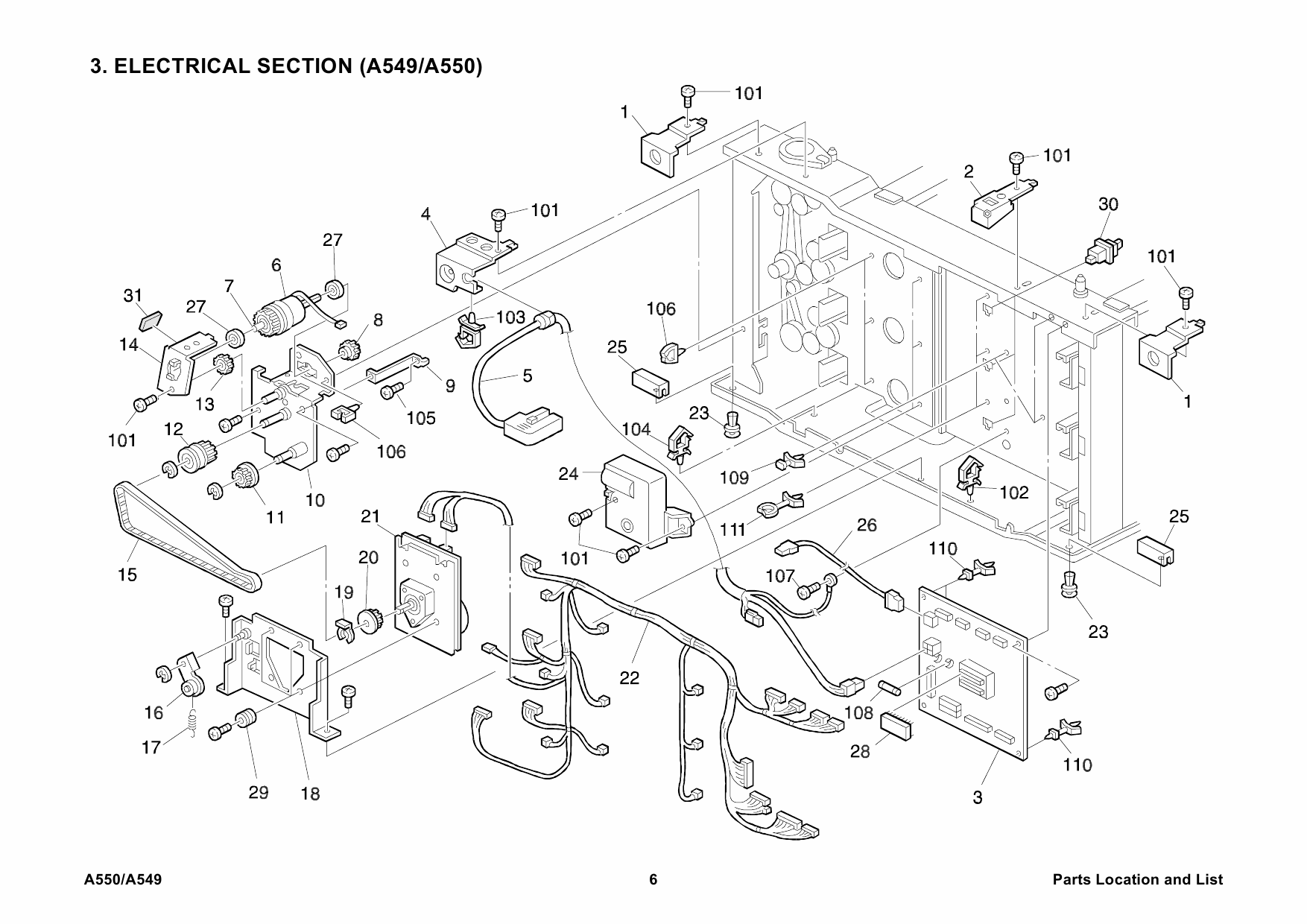 RICOH Options A550 PAPER-TRAY-UNIT Parts Catalog PDF download-3